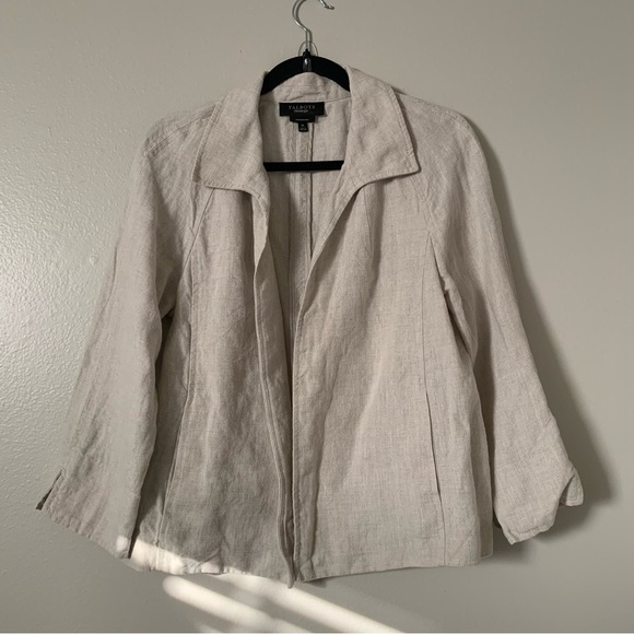 Talbots Irish Linen Jacket Top - Picture 1 of 6